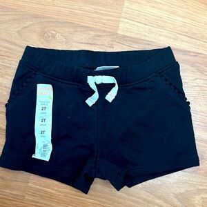 Jumping Beans baby toddler girl’s black shorts size 2